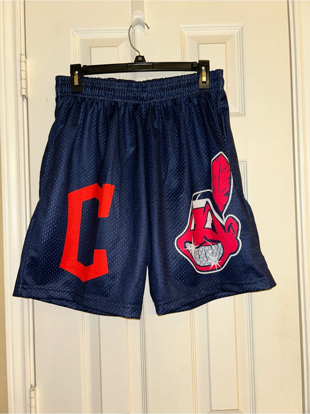 Chief Wahoo Crisp NYC Cleveland Basketball Mesh Shorts Size XL Men’s NWOT